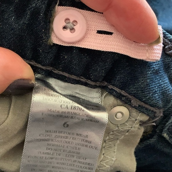 Levi’s girls skinny moulant jeans size 6 glitter - Picture 9 of 11